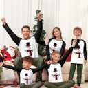 Rnxrbb 2025 Family Christmas Pajamas Pjs Set Matching Christmas Pajama Xmas Sleepwear for Couples Adult Women Men Kids (3T)