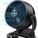 Dreo Fan for Bedroom, 12 Inches, 70ft Powerful Airflow, 28db Quiet Table Air Circulator Fans for Dorm Room, 120 Adjustable Tilt, 3 Speeds, Desktop Fan for Home, Office, Kitchen (Blac)