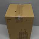 Kingsyard Metal Bird Feeder for Outdoors, Squirrel Proof Caged Tube Feeders Hanging Green, Wild Small Birds Rainproof Station for Garden Yard Seed Easy Clean,Red