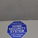 28" Home Security Signs for Yard with Stake & 6Pcs Window Stickers, Aluminum Yard Sign with Metal Stake for Weather-Resistant Protection, Heavy Duty Weatherproof Home Security Signs (HOME)