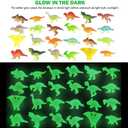 24Pack Easter Eggs with Glow in The Dark Mini Dinosaur Easter Basket Stuffers Party Supplies Outdoot Hunting