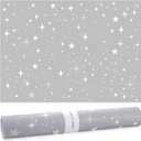 Geosar 10 Sheets Drawer Liners for Dresser Scented Drawer Liners Non Adhesive Scented Fragrant for Home Shelf Closet (Star, Baby Talcum Powder Scent)