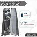 Samsonite Tour Pro Golf Travel Bags for Airlines, Hard Shell Golf Travel Case with Durable ABS, 360° Multi-Directional Shark Wheels, Lightweight Golf Club Travel Bag