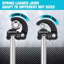 DURATECH 11" Basin Wrench, Sink Wrench, Adjustable Tap Nut Spanner Basin Spanner, Capacity of 3/8" to 1-1/4" for Fixing Back and Union Nuts Under Sink