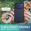 Smartish iPhone 17 Pro Max MagSafe Case - Gripmunk Magnetic Slim Case [Lightweight + Protective] Thin Grip Cover with Microfiber Lining for iPhone 17 Pro Max w/Camera Control - Black Tie Affair