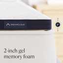 DreamCloud Soft Mattress Topper - Full - 2" Gel Memory Foam Mattress Topper - Breathable & Comfortable - Back Pain Relief