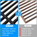 Cast Iron Cooking Grates for Weber Genesis II 400 & II LX 400 Series, Genesis II E/S-410, E/S-435, LX E/S-440, LX E-410/SE-410 Gas Grills, Replacement for Weber 66097 66089, Set of 3