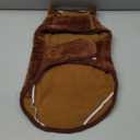 Malier Dog Winter Coat, Reversible Fleece Dog Cold Weather Coats, Windproof Warm Snow Puppy Jacket Vest Pet Clothes for Small Medium Large Dogs (Brown, X-Small)