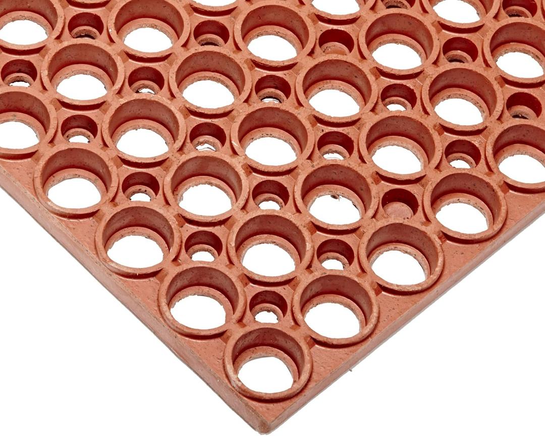 NoTrax T25 Challenger™ Lightweight Anti-Fatigue Drainage Mat, 3' X 5' Red
