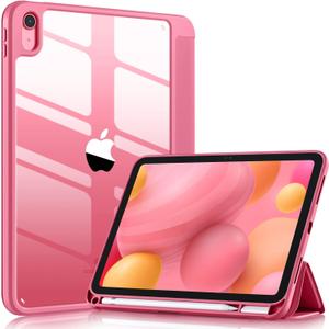 Wenlaty Compatible with iPad (A16) 11th Generation Case 11 Inch 2025, for iPad 10th Generation Case 10.9 Inch 2022 with Pencil Holder, Trifold Stand Protective Cover, Auto Wake/Sleep, Watermelon Pink