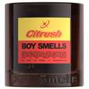 Boy Smells Citrush Candle – Bright Citrus Aroma – Warm Musk Finish – Pomelo Oil – Clean Burning Scented Candle – Long-Lasting Fragrance Throw – Vegan Soy Wax Blend – 8.5oz Glass Jar