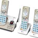 AT&T DL72319 DECT 6.0 3-Handset Cordless Phone for Home with Connect to Cell, Call Blocking, 1.8" Backlit Screen, Big Buttons, intercom, and Unsurpassed Range