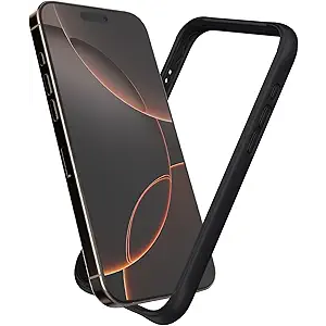 K TOMOTO Compatible with iPhone 16 Pro Bumper Case (6.3 Inch), Liquid Silicone Frame Case [ShockAbsorb] [Raised Edge Protection] [Drop Protection] [Silky and Soft Touch], White