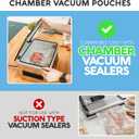 Avid Armor Chamber Vacuum Sealer Bags Heavy Duty, BPA-Free, Pre-Cut Chamber Vacuum Bags for Food Preservation, Freezer Storage, Sous Vide and more, 250/Pack (Clear - 250, 6x12)