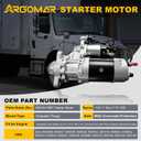 8200308 Starter Motor 6924N 39MT HD Replacement Starter for Caterpillar C10C16, Cummins ISX/X15/M11, Detroit Diesel Series 60, International MaxxForce 15, Mack E7/EM7 | Fits Caterpillar, Cummins,