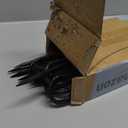 Rebar Stakes 16 Inch 20 Pack J Hook Ground Stakes Heavy Duty Tent Stakes Chain Link Fence Stakes with Chisel Point End Galvanized Steel Ground Anchors Metal Spikes Black Coated (J-16"x3/8"-20pcs)