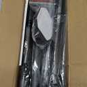 Tension Curtain Rod, 43-87 Inch Adjustable 1.1 Inch Diameter Thick Heavy Duty Black Shower Curtain Rod, Spring Curtain Rod Stainless Steel, Long Shower Rod for Bathroom No Drilling, No Rust