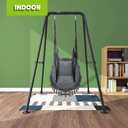 Taleco Gear Swing Stand, Max Load 330lbs, Heavy Duty ,Outdoor or Indoor Hanging Hammock Chair Stand only,Hammock Chair not Include(Black)