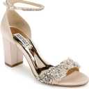 Badgley Mischka Women's Heeled Sandals - Block Heel Sandals for Women (9.5)
