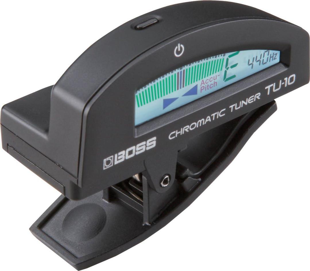 BOSS TU-10-BK Clip-On Chromatic Tuner, black (TU-10-BK)
