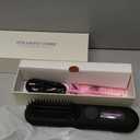 Beard Straightener for Men, Cordless Heated Beard Brush, Portable Beard Hot Combs, Ionic Hair Straightener Brush with 7 Temp Settings, Hot Comb for Home Travel