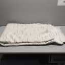 MYSKY HOME Couch Cover for Dogs, Sectional Couch Cover, Beige Lines Sofa Covers for Sectional Sofa L Shape Chenille Couch Protector for Dogs Pets Couch Covers Washable Soft Throw, 71" X118"