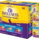Wellness Complete Health Pate Variety Pack Adult Canned Wet Cat Food, Natural, Protein Rich, Grain Free, Seafood Favorites, 3 oz, Pack of 24 Cans (EXP 11/06/28)