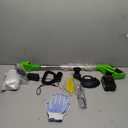 Cordless Weed Wacker Battery Powered,4-in-1 Grass Trimmer/Brush Cutter with 4 Types Blades, 21V Weed Electric Eater with 3.0Ah Battery*2 for Lawn Care and Yard Work