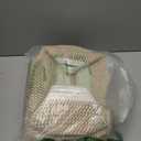 5 Pack Small Woven Storage Baskets for Shelves, Cotton Rope Baskets Organizer for Bathroom, Closet & Nursery, Decorative Storage Bins for Organizing Socks, Toys, 11.8"x7.9"x4.7", Khaki/White