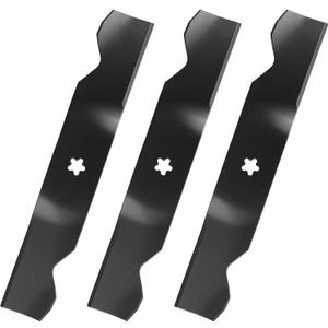 Aeagle 532187256 Mower Blades for Husqvarna Z254 Z254F YTH2454 YTH24V54 LGT2554 LGT2654 RZ5424 MZ54 RZ5426 54'' Deck Lawn Mower for Craftsman Poulan 187256 187254 532187254, 5 Point Star (Black)