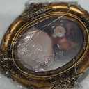 Piutouyar Oval Vintage Picture Frame, Antique Photo Frames Ornate Frames with Glass Front for Wall Hanging, Tabletop Display, Home Decor(25 x 20.5 cm/10 x 8 inch)