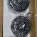 Fanbulous 62 Inch Ceiling Fans with Lights, Black Modern Ceiling Fan with Remote,Large Farmhouse Indoor & Outdoor Ceiling Fan with 8 Dual Finish Blades, Quiet DC Motor, Bright LED Light