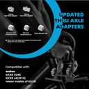 KICKR Thru Axle Adapter Kit, Compatible with Wahoo KICKR CORE and KICKR V4 and Newer Models, 2025 Upgrade Stainless Steel Fit for WFKICKRTHRUAXLEKIT, More Durable and Rust Resistant