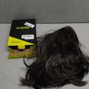 Onpep Bob Wig with Bangs Darkest Brown Short Straight Wigs for Women Shoulder Length Heat Resistant Synthetic Natural Color Wigs