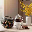 2 Pieces Metal Coffee Pod Holder, Large Capacity Espresso Pod Storage Fruit Bowl Snack Organizer With Sturdy Wire Basket For Counter Bar Station, Black