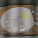 BEMIS 7750TDG Commercial Heavy Duty Open Front Toilet Seat with Cover, Industrial Seat with Secure Installation, Made in USA, Round, White