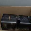 Automatic Dog Feeder - 8L/34 Cups Large Capacity Automatic Cat Food Dispenser with LCD Screen, Large Food Tray, Battery Operated, Timed Cat Feeder, Up to 50 Portions 6 Meals Per Day, Keeps Fresh (Black)