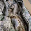 PADOOR-Vintage Area Rug 8X10 Rugs for Living Room-Soft Olive Green Rugs for Bedroom-Machine Washable Rug Non Slip Carpet-Rug for Dining Room Living Room Bedside Office