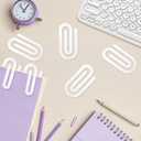 20 PCS Sublimation Paper Clips, 1.97×3.94 Inch Acrylic Sublimation Clipboard Blanks, Suitable for Crafts, Gifts, Home, Office, School DIY Supplies