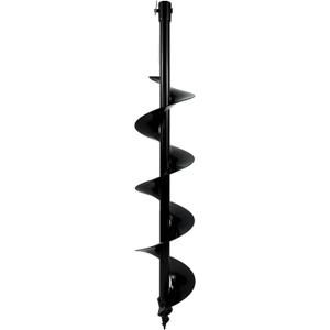 JACKCHEN 6" 31" Auger Bit for Earth Auger,Digger Post Holes Replacement Earth Digger Planting Drill Bit, Garden Tools Spiral Hole Drill Planter for Bulb Planting, Fence Post, Umbrella Holes