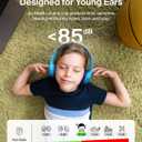Belkin SoundForm Mini - Wireless Bluetooth Kids Headphones, 30H Battery, 85dB Safe Volume Limit, Built-in Microphone - Toddler On-Ear Earphones for iPhone, iPad - Ideal for School - Blue w/Case