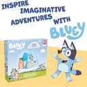 Bluey Pop N Fun Play Tent, 4-Sided Foldable Playhouse with Door, Indoor/Outdoor Play, No Assembly, Toddler Pop Up Tent for Ages 2+
