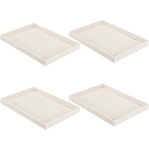Quelay Stackable Jewelry Tray Jewelry Organizer Tray Showcase Display Empty Plate Bracelet Ring Earring Organizer