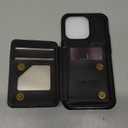 Vinich for iPhone 14 Pro Wallet Case with Card Holder, RFID Blocking Credit Slots Kickstand Shockproof Phone Cover Fit for iPhone 14 Pro 6.1" Black