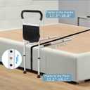 Bed Rails for Elderly Adults Safety - Adjustable Bed Assist Rail with Support Legs, Non-Slip Ergonomic Handle Bar Bed Guard Rails with Storage Bag - Fit King Queen Full Twin Beds