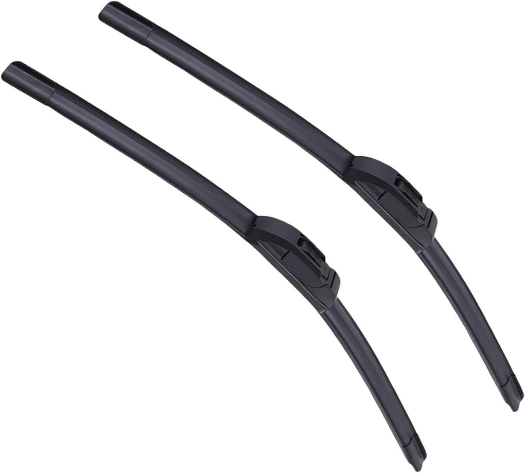 22" and 21" Windshield Wipers Blades (Pack Of 2),OEM Quality Premium All-Seasons Wiper blades,Stable and Quiet Armor wiper blades (21" + 22")