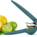 Chef'n FreshForce Lemon Squeezer Citrus Juicer, Manual Hand Press with Dual-Gear Power for Maximum Juice Extraction, Durable, Collard Green (10.25 Inch)