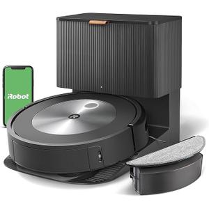 iRobot Roomba Combo j5+ Self-Emptying Robot Vacuum & Mop – Identifies and Avoids Obstacles Like Pet Waste & Cords, Empties Itself for 60 Days, Clean by Room with Smart Mapping, Works with Alexa​