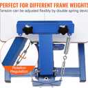 VEVOR Screen Printing Machine, 1 Color 1 Station Silk Screen Printing Press, 21.2x17.7in / 54x45cm Screen Printing Press, Double-Layer Positioning Pallet, Adjustable Tension for T-Shirt DIY Printing