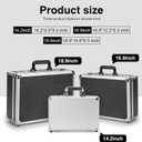 LOCKCURX File Organizer Storage Box - 18.9 x 14.6 x 6.3 Inch X-Large, Portable Locking Storage Totes with Dual Combination Locks for Cash, Documents & Valuables - Black